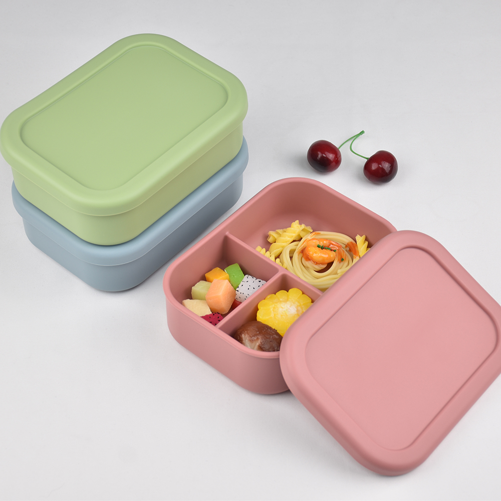 กล่องอาหารกลางวันแบบซิลิโคน 3  - Meal Preparation บทวิจารณ์และราคา