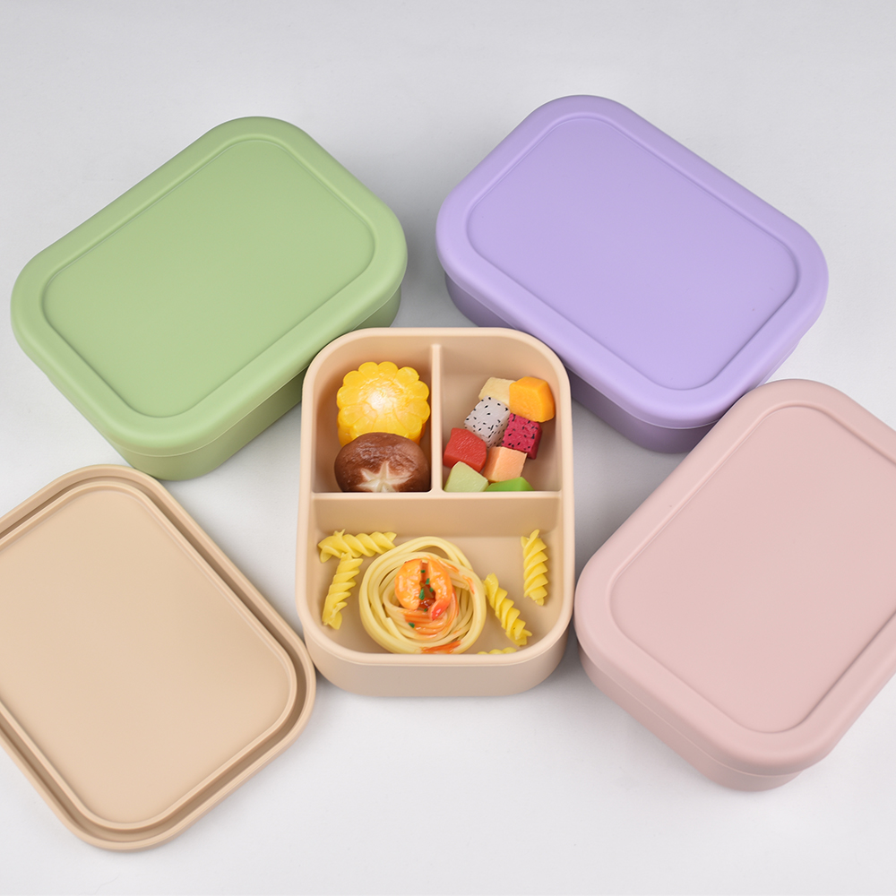 กล่องอาหารกลางวันแบบซิลิโคน 3  - Meal Preparation บทวิจารณ์และราคา