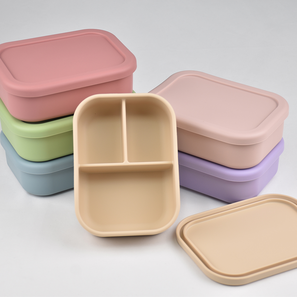 กล่องอาหารกลางวันแบบซิลิโคน 3  - Meal Preparation บทวิจารณ์และราคา