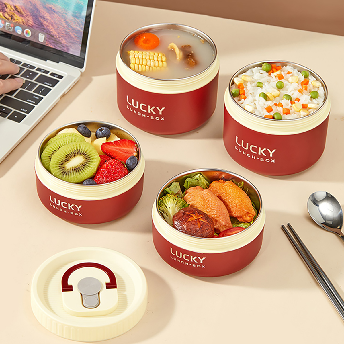 กล่องอาหารกลางวันสแตนเลส 304 แ - Meal Preparation บทวิจารณ์และราคา