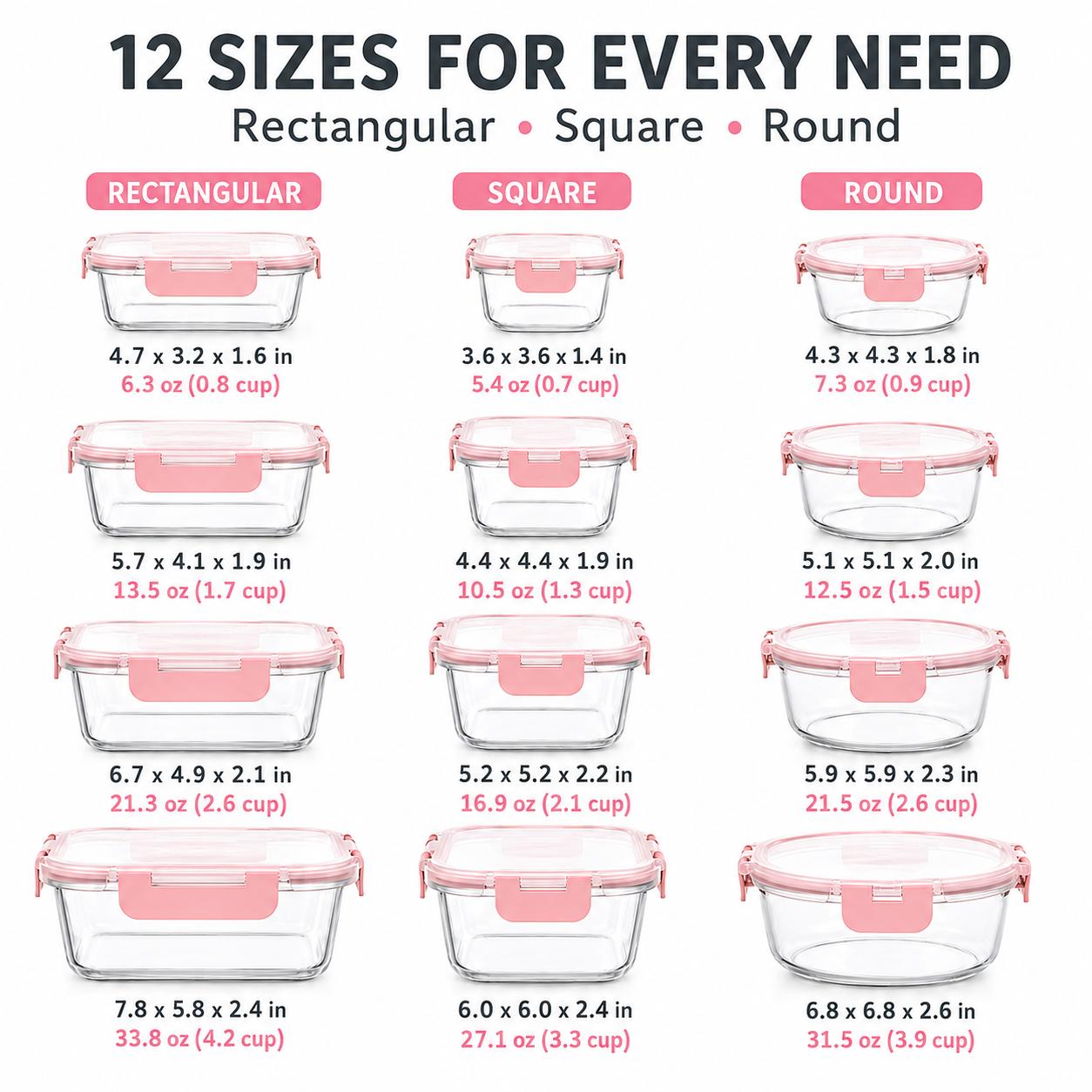ชุดกล่องเก็บอาหารแก้วบอโรซิลิเ - Meal Prep Glass Containers Oven Safe บทวิจารณ์และราคา