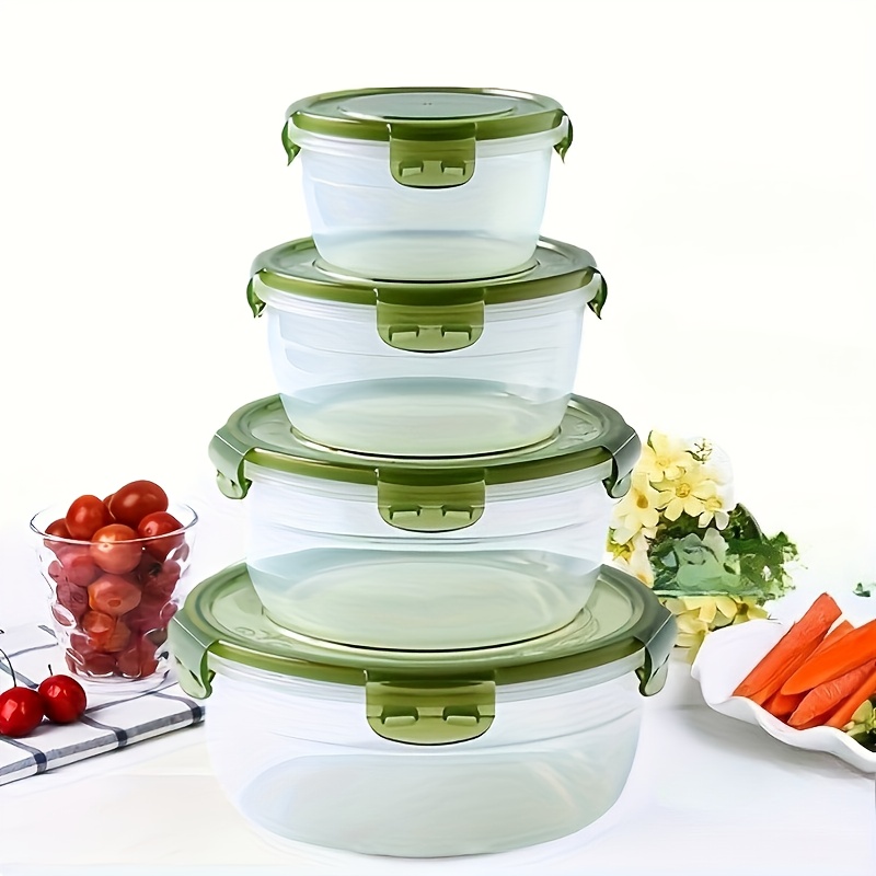 ภาชนะเก็บอาหารพลาสติก 4 ชิ้น ก - Meal Preparation บทวิจารณ์และราคา