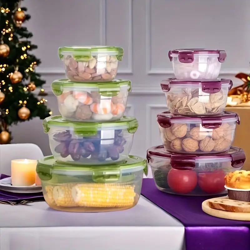 ภาชนะเก็บอาหารพลาสติก 4 ชิ้น ก - Meal Preparation บทวิจารณ์และราคา