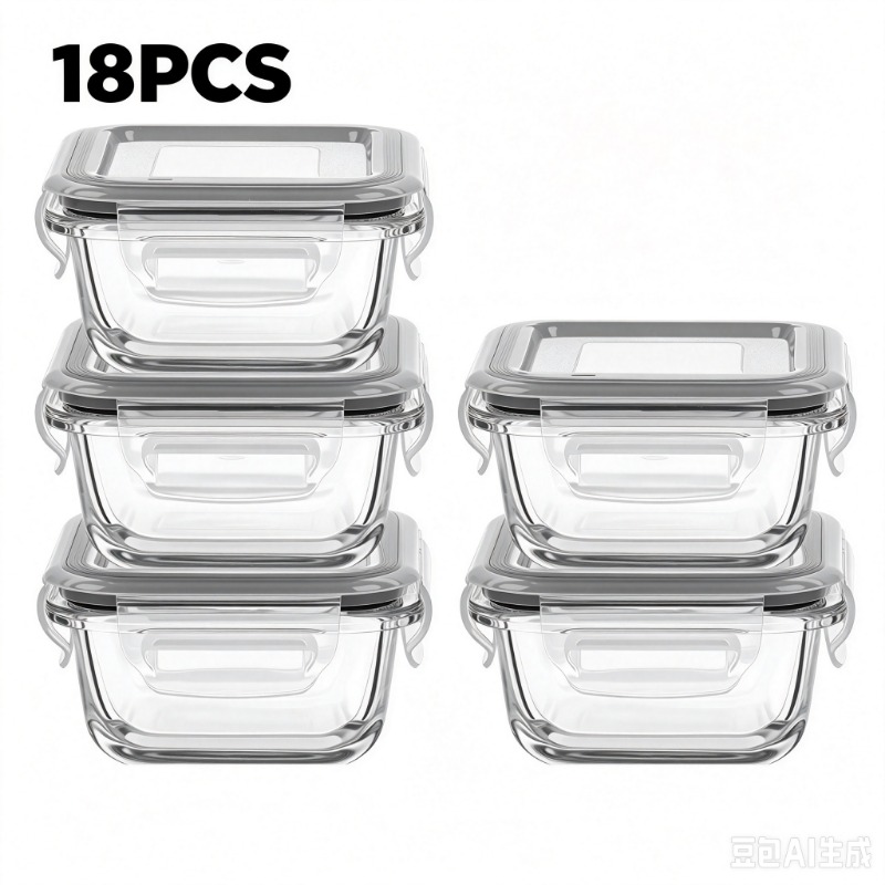 ชุดภาชนะเก็บอาหารแก้ว 18 ชิ้น, - Meal Prep Glass Containers Oven Safe บทวิจารณ์และราคา