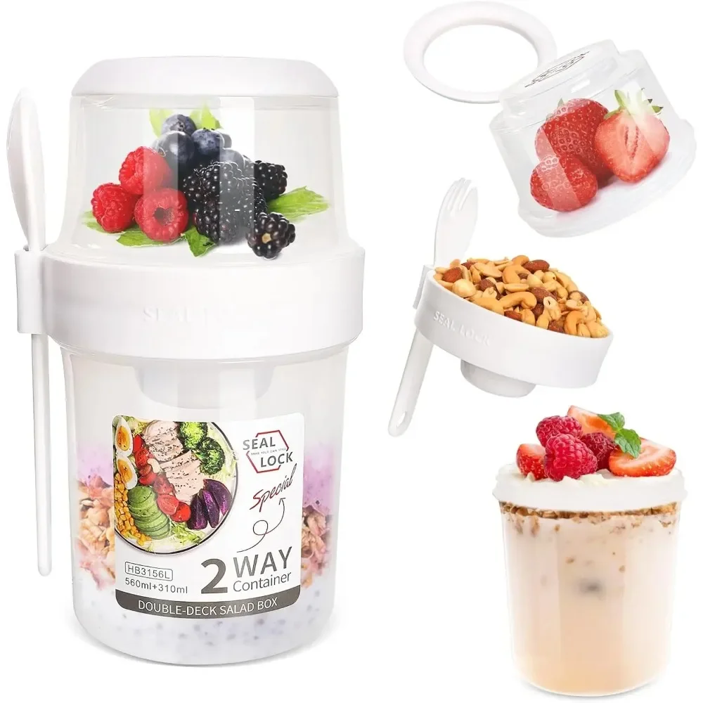 ถ้วยสลัดถ้วยอาหารเช้าแบบพกพาเก - Meal Preparation บทวิจารณ์และราคา