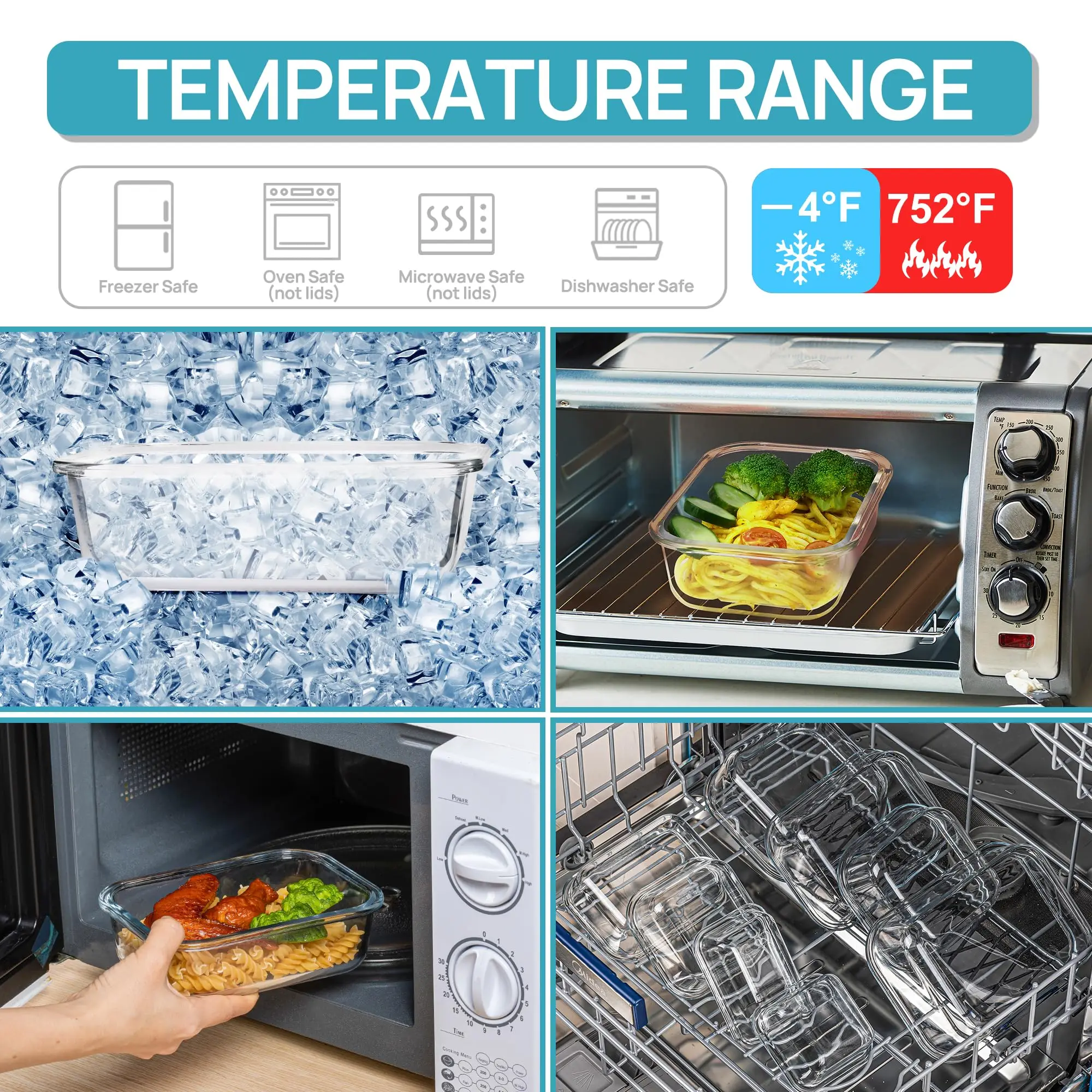 กล่องข้าวแก้วภาชนะเก็บอาหาร, อ - Meal Preparation บทวิจารณ์และราคา