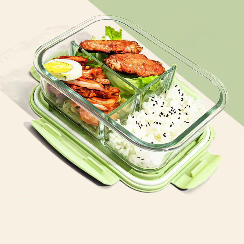 สไตล์ใหม่กล่องอาหารกลางวันแก้ว - Meal Prep Glass Containers Oven Safe บทวิจารณ์และราคา