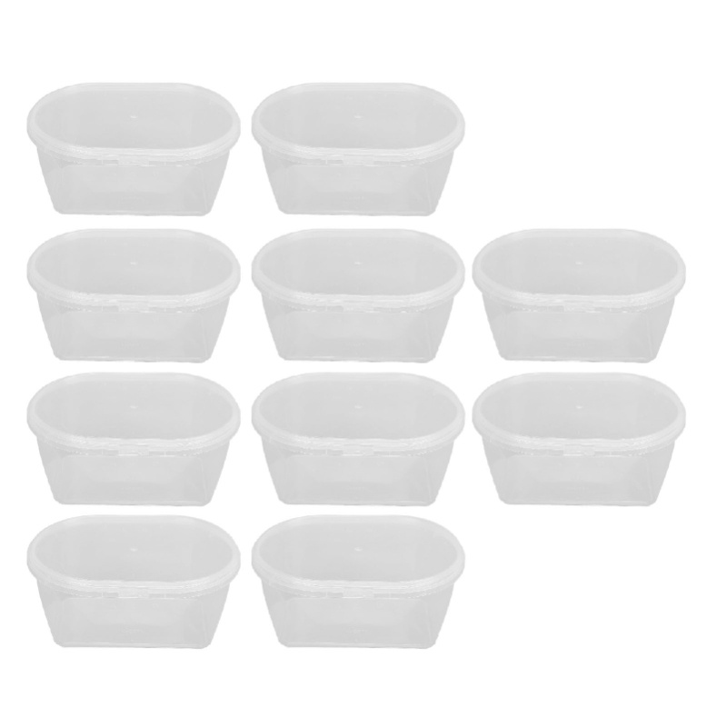 กล่องเก็บของ 10 ชิ้นพร้อมฝาปิด - Meal Prep No Microwave บทวิจารณ์และราคา